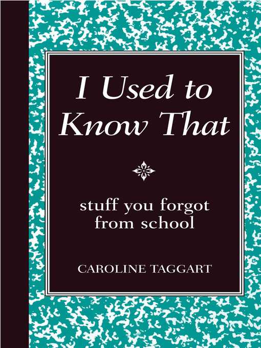 Title details for Stuff You Forgot from School by Caroline Taggart - Available